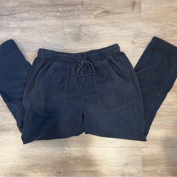 Anthropologie Pilcro The Cottage Corduroy Drawstring Pants in Navy - Picture 6 of 15